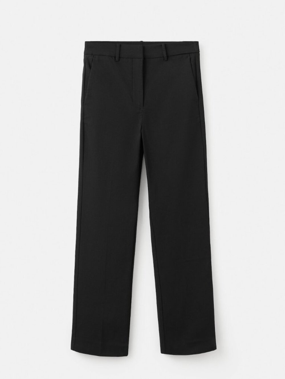 Straight-cut crop pants